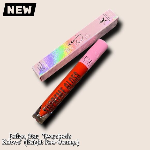 NEW NWT Jeffree Star Cosmetics – Supreme Gloss in ‘Everybody Knows’ (Bright Red- - Picture 3 of 12